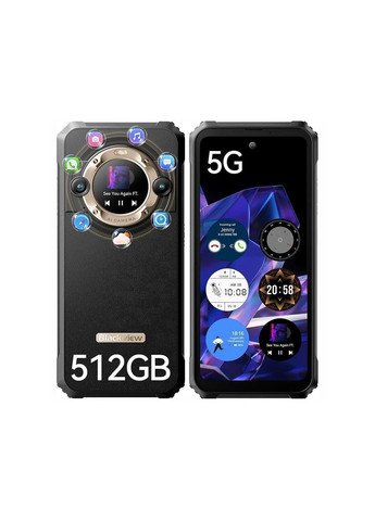 Смартфон BL9000 12 / 512 чорно-сірий (6931548316244) Blackview (324397295)