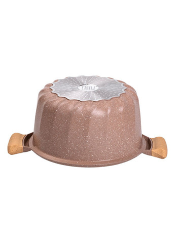 Каструля алюмінієва MGC з антипригарним покриттям 8 л, кавовий MGC HP-4-434CO No Brand (373399861)