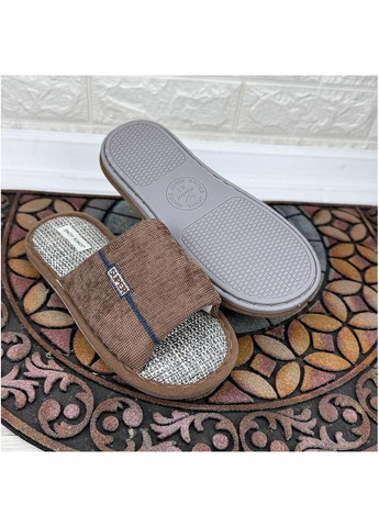 Домашні чоловічі тапочки відкриті VS-0010244-2 Коричневі Jomix (366065112)