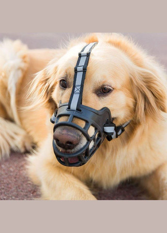 Намордник для собак, силіконовий з рефлективом № 4 Maychan (299915308)