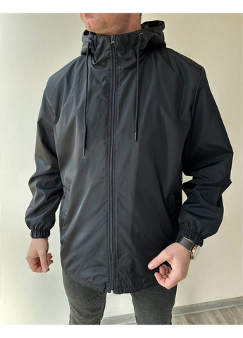 Чорна демісезонна вітровка DK/DL Мода без кордонів