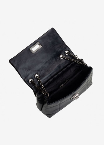 Шкіряна жіноча середня сумка через плече (крос-боді) Вorse in Pelle 3173_b _b_Чорний Borse in Pelle (307061820)