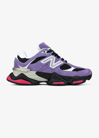 Фіолетові всесезонні жіночі кросівки new balance violet noir No Brand 9060