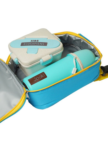 Эко подарочный ланч набор, 3D термо сумка "Dinosour"+ термобутылка "Kids" 500 мл + ланч бокс "Kids" 750 мл+подарочный пакет Jooki (360920997)