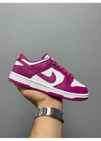 КРОСІВКИ ЖІНОЧІ NIKE SB DUNK LOW ACTIVE FUCHSIA НАЙК СБ ДАНК No Brand білі демісезони (368870276)