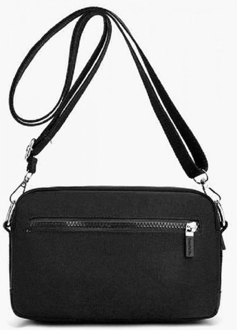 Текстильная сумка наплечная, кросбоди Черная Confident (339767763)