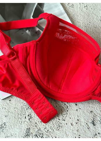 Красный красный бюстгальтер f мягкая чашка Lanny Mode