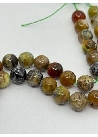 Дендритний опал на нитці без застібки 10 мм 40 см Зелений No Brand (363829819)