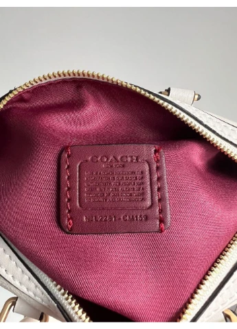 Сумка жіноча Rowan White Satchel In Signature Canvas No Brand (355343145)