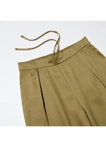 Оливковая (хаки) пижама сатиновая (473797) Uniqlo