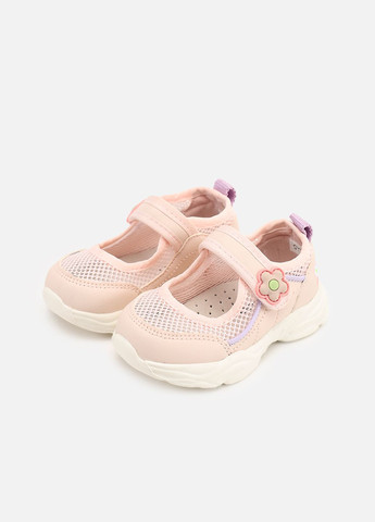 Розовые слипоны на плоской подошве для девочки цвет розовый цб-00273738 Kimboo