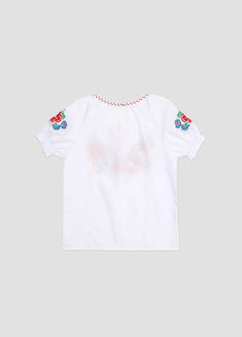 Біла вишиванка для дівчинки колір білий cb-00279792 поплін (336146272)