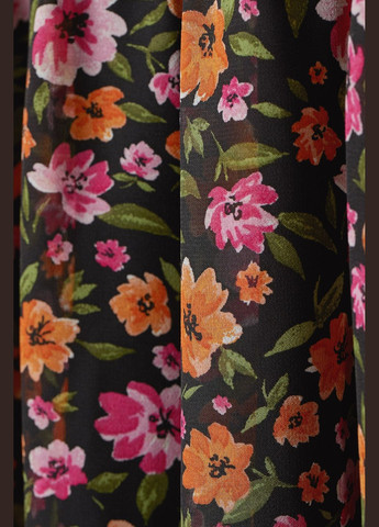 Чорна повсякденний плаття, сукня H&M з квітковим принтом