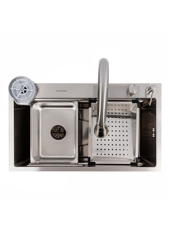 Мийка кухонна сатин Handmade "Водоспад" (ДЕКОР) 75х45B Valeso (353746817)