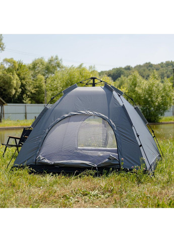 Намет кемпінговий 2 на 2 метри автоматичний для риболовлі походу туристичний LU-019G Сірий No Brand (369478327)