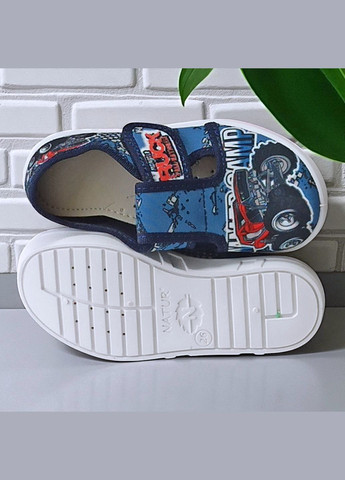 Ортопедичні тапочки на липучці капчики для хлопчика змінне взуття в садок змінка Валді Waldi (340843349)