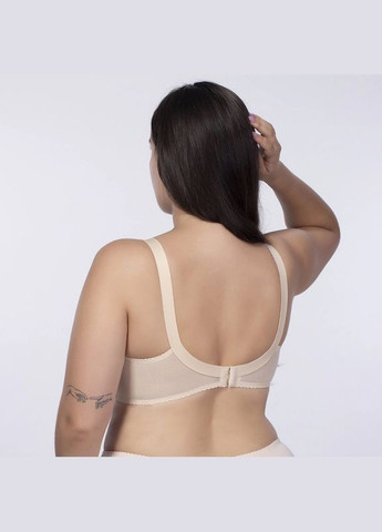 Бежевий бюстгальтер без кісточок з м'якою чашкою Elita без кісточок