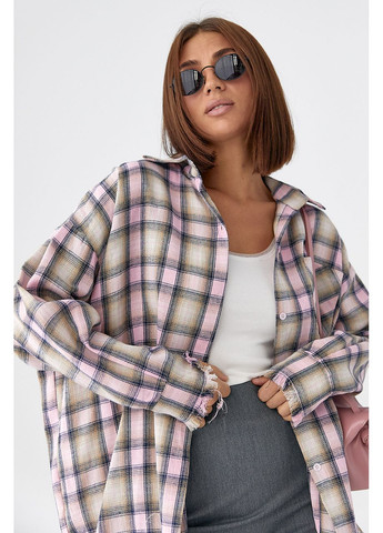 Картата сорочка з бахромою No Brand (352707839)