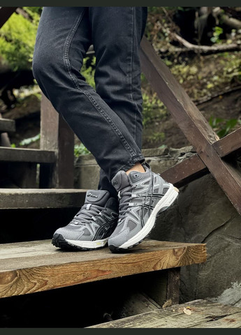 Кроссовки зимние женские и мужские Asics Gel-Kahana 8 winter fur gray | Асикс Гель-Кахана 8 серые внутри мех No Brand серые зима (307827365)