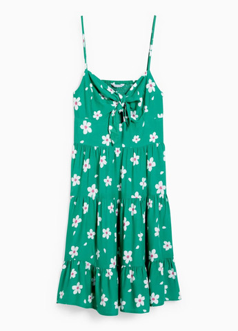 Зелена кежуал сукня в квітковий принт C&A однотонна