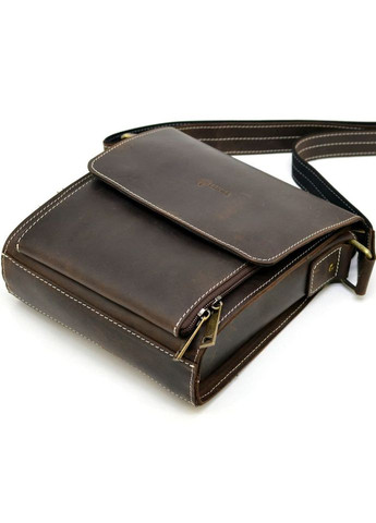 Кожаная сумка-планшент через плечо RCw-3027-3md бренда с белой строчкой TARWA (329147993)