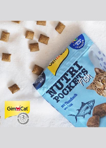 Ласощі для котів Nutri Pockets Fish Тунець 60 г (*) GimCat (322592688)