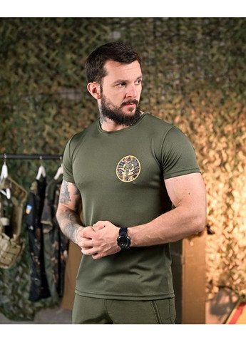 Тактична чоловіча футболка Небесна Кара олива No Brand (350890478)