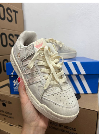 КРОССОВКИ ЖЕНСКИЕ ADIDAS FORUM 84 LOW OFF WHITE BEIGE АДИДАС ФОРУМ 84 No Brand белые демисезоны (368862009)