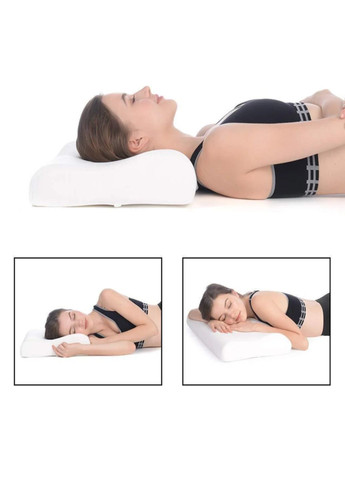 Подушка ортопедична Memory Pillow MP 397 з ефектом пам'яті 50 x 28 x 10см Білий VTech (323644430)