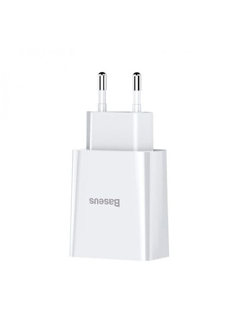 Зарядний пристрій Speed Mini Dual USB 10.5W Білий (CCFSR02) Baseus (279554974)