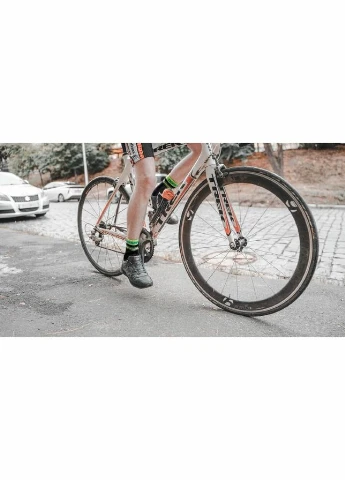 Шкарпетки водонепроникні Pro visibility Cycling, р-р S (36-38), з зеленою смугою DexShell (400293541)
