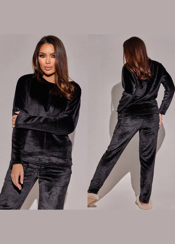 Чорна піжама жіноча тепла No Brand