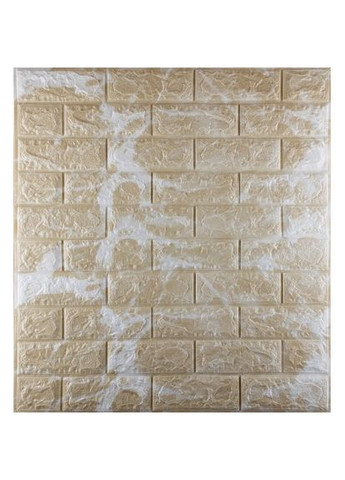 Самоклеющаяся декоративная 3D панель Мрамор капучино 700x770x5 мм 3D Loft (300241627)