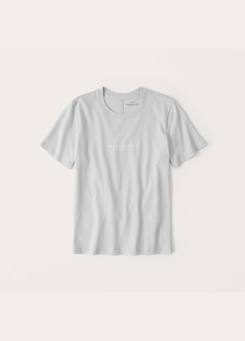 Светло-серая летняя футболка af8764w Abercrombie & Fitch