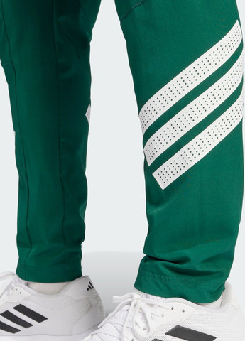 Зеленые спортивные демисезонные брюки adidas
