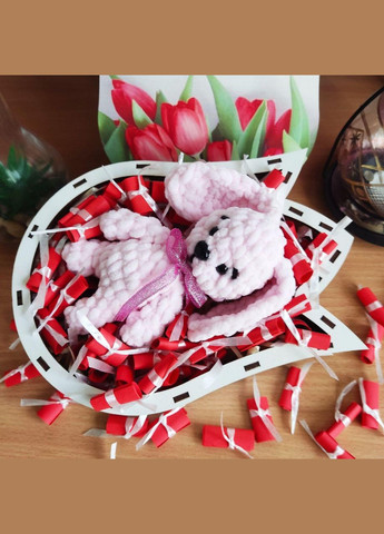 Подарунковий бокс для дівчини з м'якою іграшкою та 101 причиною «Чому я тебе кохаю» (ar139) No Brand (316463055)