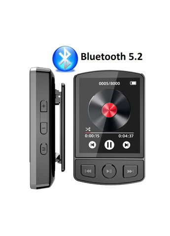 Плеер MP3 с Bluetooth 5.2. HI FI плеер с клипсой и динамиком. No Brand (292866344)