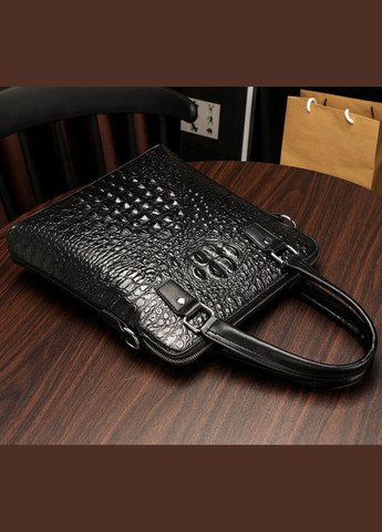 Чоловіча сумка планшетка з ручками рептилія з натуральної шкіри. No Brand (301212297)