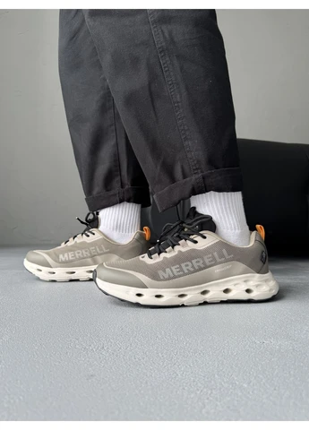 Сірі кросівки чоловічі merrell drainmaker xtr grey/olive мерел сірі демісезон No Brand