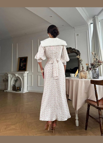 Білий ділова, святковий, вечірня сукня Україна з квітковим принтом