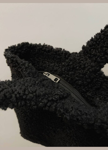 Жіноча трендова велика сумка баранець, хутро тедді, шопер великий вміщує А4 No Brand (315040749)