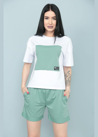 Двоколірний костюм із шортами Fashion Girl (300775394)