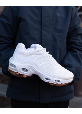 КРОССОВКИ ЖЕНСКИЕ NIKE AIR MAX TN WHITE НАЙК АИР МАКС ТН No Brand белые демисезоны (368869693)