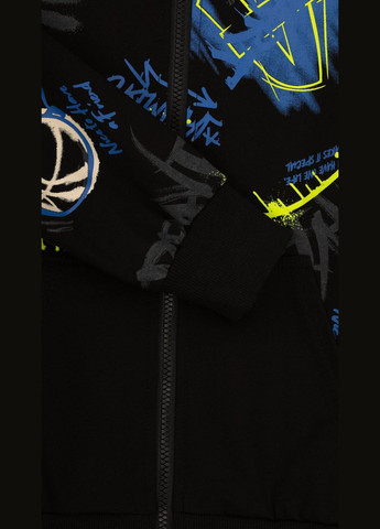 Спортивный костюм толстовка+брюки+футболка для мальчика HKD-255 152 см Черный с салатовым shop (2000999205996) Неслухнянки (368866640)