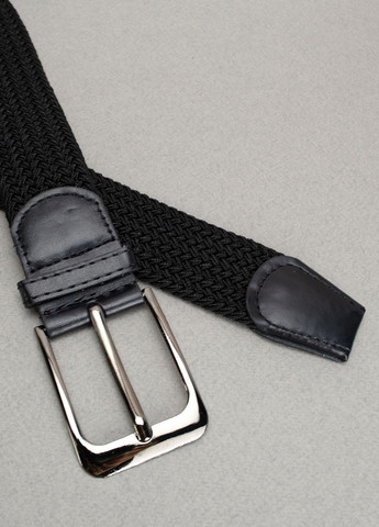 Ремень резинка мужской PS-40044 (130 см) черный плетеный Puos (312475738)