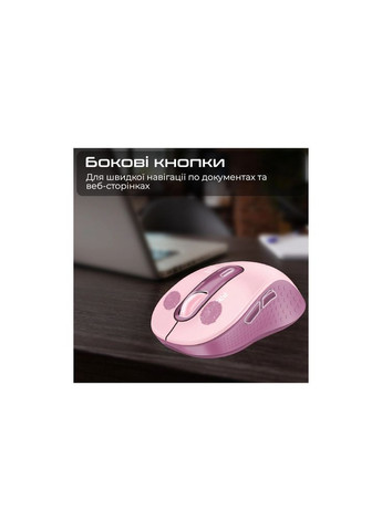 Мишка Ken Wireless/Bluetooth Pink (ken.pink) Promate (315720828)