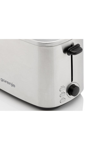 Тостер T800DS 800Вт, подогрев, размораживание, пластик, серебристый Gorenje (364275265)