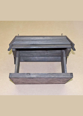 Годівниця садова для птахів Оляпка венге (КРМ-000512) No Brand (328605469)