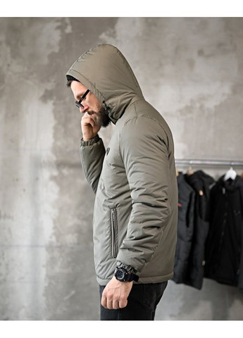 Оливковая (хаки) демисезонная стильная мужская куртка демисезонная хаки Freedom