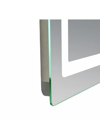 Зеркало Kubis (KU2) 800х600 с часами, с LED-подсветкой Touch, с антизапотеванием, с диммером, рег. яркости LIDZ (397039277)